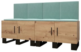 Előszobabútor Amanda 20 (artisan tölgy + zöld). 1086030