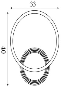 Searchlight 13650BK - LED dimmelhető mennyezeti lámpatest CONTOUR LED/24W/230V 3000K