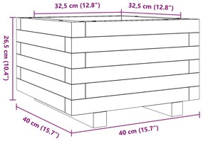 vidaXL tömör duglászfenyő kerti növénytartó 40x40x26,5 cm