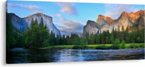 Egy vad hegyi táj képe (120x50 cm)