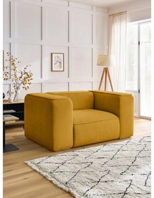 Okkersárga fotel Zephyr – Bobochic Paris