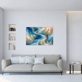 Kép - Absztrakt áramlat (90x60 cm)