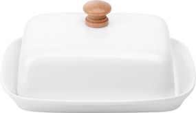 Kerámia vajtartó, fehér