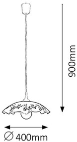 Rabalux 4782 - Csillár VINO E27/60W/230V