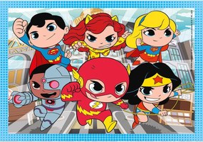 DC Super Hero Mini-mates 4 az 1-ben puzzle Clementoni