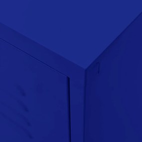 tengerészkék acél TV-szekrény 105 x 35 x 50 cm