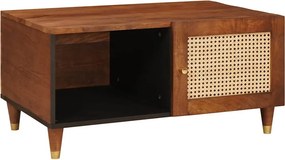 vidaXL Dohányzóasztal 80 x 50 x 40 cm Tömör Mangófát