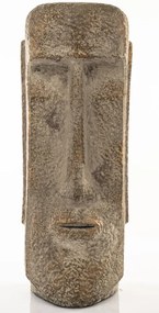 Kerámia Moai szobor Bézs Dísztárgy 41x13,5x13,5cm