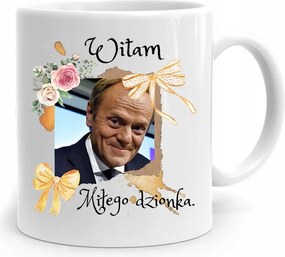 Donald Tusk Bögre Kellemes Nap Platform, fényképes nyomtatással