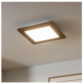 Brilagi - LED Mennyezeti lámpa SLIMFRAME WOOD LED/25W/230V 34x34 cm barna