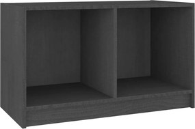 vidaXL szürke tömör fenyőfa TV-szekrény 70 x 33 x 42 cm