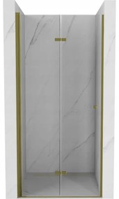 Mexen LIMA zuhany összecsukható ajtó zuhanykabinhoz 100 cm, arany-átlátszó, 856-100-000-50-00