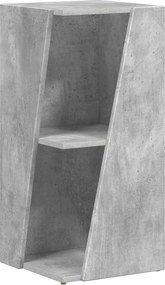 vidaXL Oldalsó polc Beton Szürke 33 x 32 x 70,5 cm Faanyag