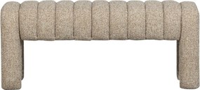 Világosbarna buklé párnázott pad Frex – WOOOD