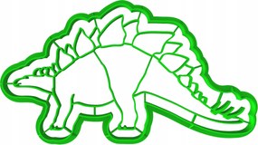 Forma Lyukasztó Sütemény- és Mézeskalácsvágó Dinoszaurusz Stegosaurus 14cm