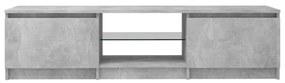 szürke TV-szekrény LED-világítással 140 x 40 x 35,5 cm