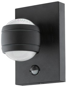 Eglo 96021 Sesimba 1 kültéri fali lámpa, fekete, 560 lm, 3000K melegfehér, beépített LED, 2x3,7W, IP44