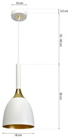 Csillár zsinóron CLARK 1xE27/60W/230V