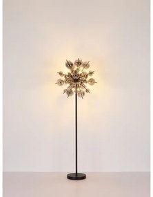 Globo 15633SS - Állólámpa UDO 6xE14/25W/230V fekete/füstös