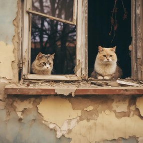 Poszter 70x70cm Megmentett szépség a romokban