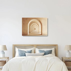 Üveg kép - Bézs átjáró (70x50 cm)
