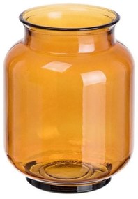 CANDLE sárga üveg váza