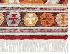 Színes kilim gyapjúszőnyeg 200 x 300 cm AYGAVAN Beliani