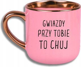 Bögre Rózsaszín Elegáns Nagy Vicces Ajándék Csillag Melletted