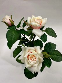 Dekoratív növény fa rózsa bokor cserépben mesterséges rózsa krém