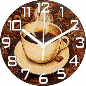 Falióra Téma Kávéscsésze Retro Look Ideális Nappali Ajándék
