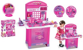 G21 játék- Superor gyerek konyha tartozékokkal, rózsaszín