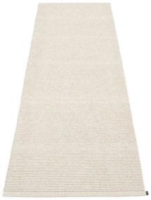 Krémszínű kültéri-beltéri futószőnyeg 70x200 cm Mono Linen Vanilla – Pappelina