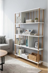 Könyvespolc, fehér, 90 cm – Peka145