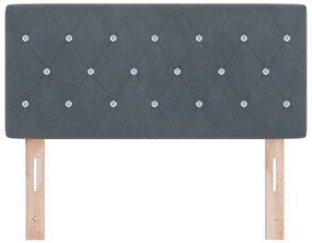 LED Fejtámla Kristály Gombos Sötétszürke 90 cm Bársony