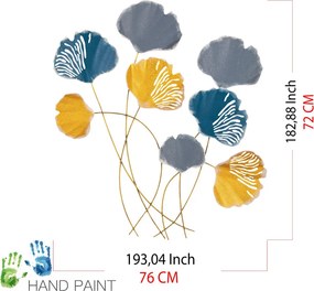 Vuzuh fém fali dekoráció, 76×5 cm – TR279ENZ2538