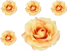 5x Sonia Virág mesterséges nádfej rózsa csokor mesterséges