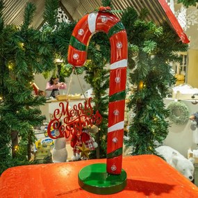 Merry Christmas fém világító nyalóka