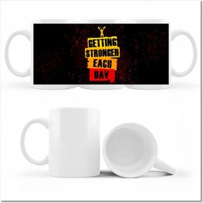 Fényképes bögre Getting stronger each day