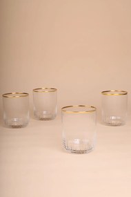 4 részes üveg pohárszett 350 ml