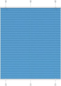 vidaXL pliszírozott redőny kék 105x150 cm Szövetszélesség 104,4 cm
