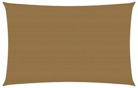 tópszínű HDPE napvitorla 160 g/m² 3 x 5 m