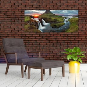 Kép - Kirkjufell naplementében (120x50 cm)