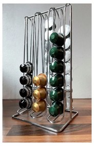 Ezüstszínű kávékapszula tartó – Household Pleasure