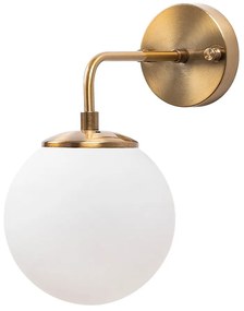 Fehér-bronzszínű fali lámpa ø 15 cm Viran – Opviq lights