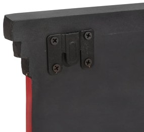 Falra akasztható kabátakasztó 4 akasztóval 80x25x2 cm Szilárd fa Mangó és MDF