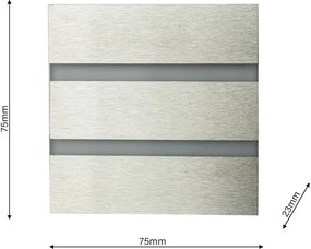 Eko-Light VOX EKS3843 Beépíthető lépcsőházi lámpa 1x0,6W/LED 6500K 15LM IP20