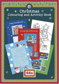 Karácsonyi Holiday színező és activity szett 64 oldalas