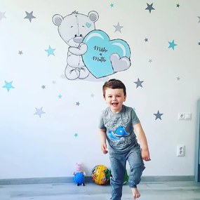 INSPIO Gyerek falmatrica - Kék maci