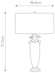 Flambeau FB-BIENVILLE-TL - Asztali lámpa BIENVILLE 1xE27/60W/230V