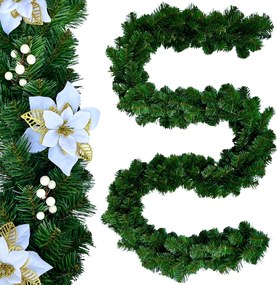 Girland 300 cm karácsonyfa Girlandok karácsonyi lánc Sűrű, Mint Az Élő